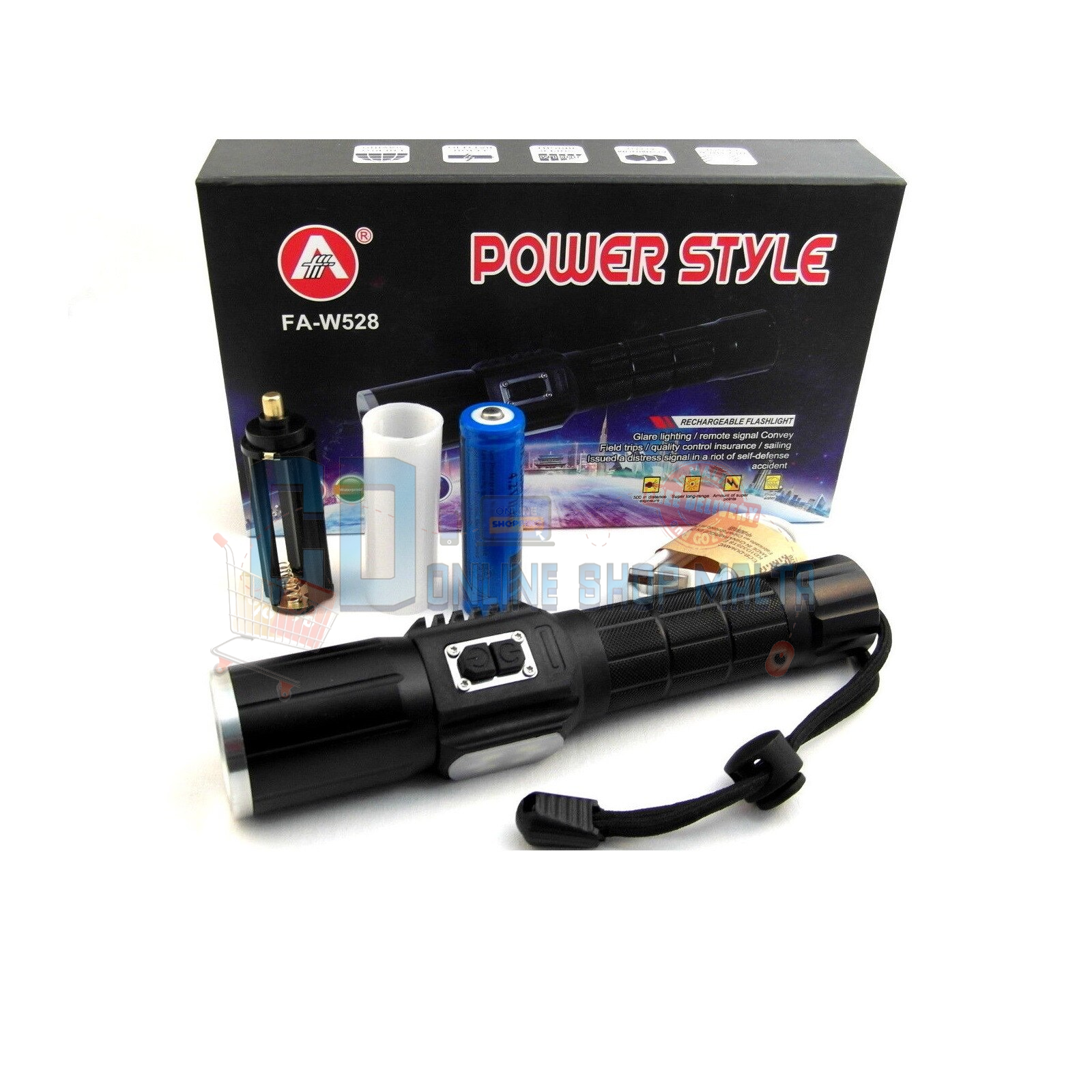 Rechargeable torch CD Online Shop Malta